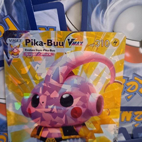 Pikachu and Majin Buu Fusion Pokemon Card - Pika-Buu - Picture 6 of 8